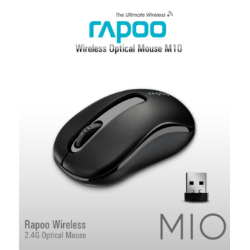 Rapoo M10Plus Wireless Mouse USB Black 